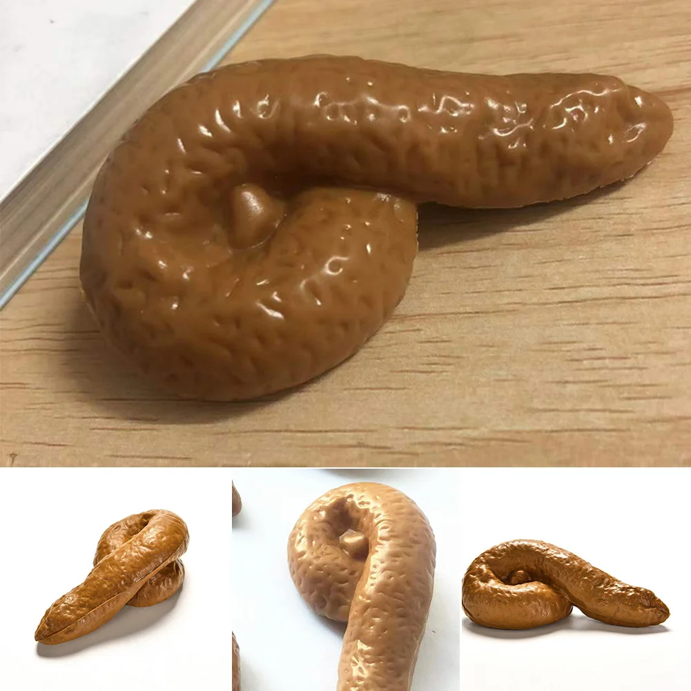 Fake Poop Gag Gift - 3pcs Realistische Zachte Nep Hond Kak