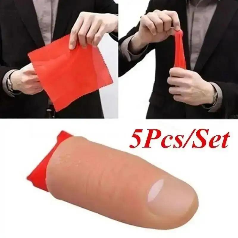 Thumb Tip Magic Trick Set - 5 stks/set Hot Fakes Zachte Duim