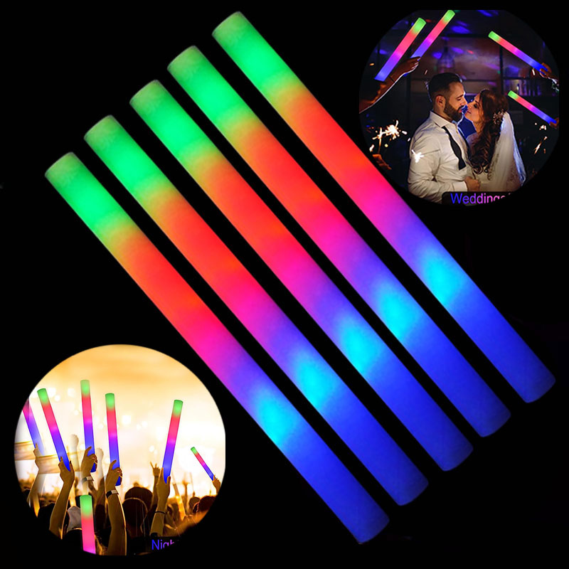 Flashing Led Foam Sticks Party - 30/60 Stuks Led Glow Foam Stick