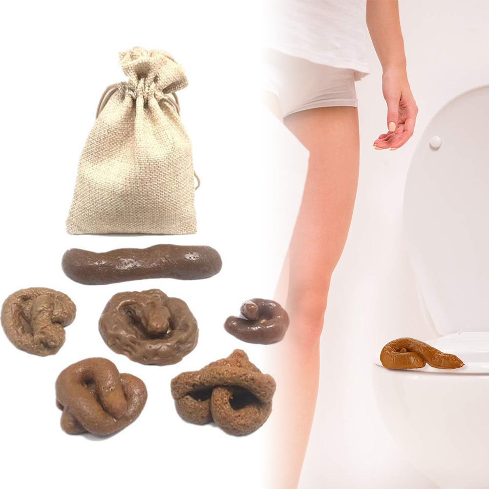 Fake Poop Gag Gift - 6 stks/set Kak Prank Speelgoed Verschillende
