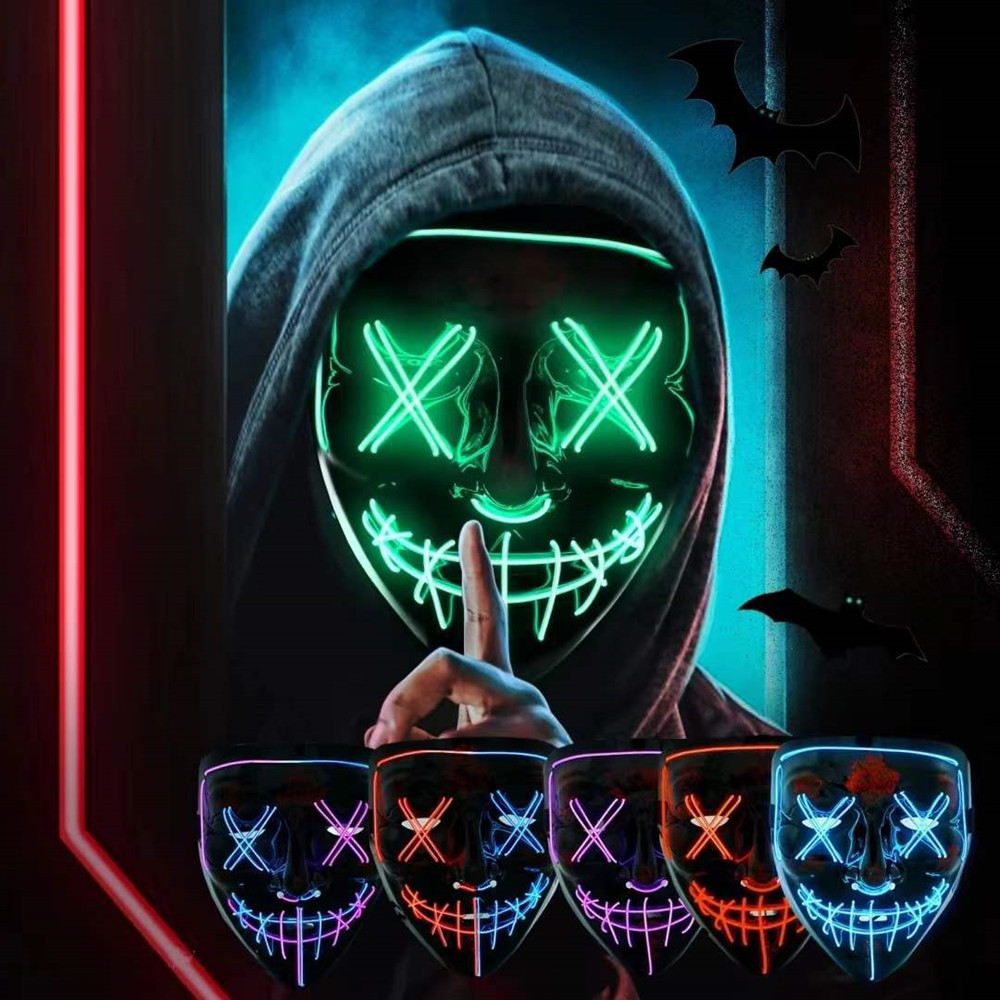 Led Purge Mask Halloween - Halloween Maskers Voor Mannen Vrouwen LED