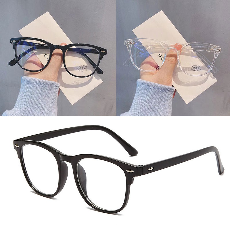 Glow In The Dark Party Glasses - Bril Ultralight Retro Transparant Frame Effen
