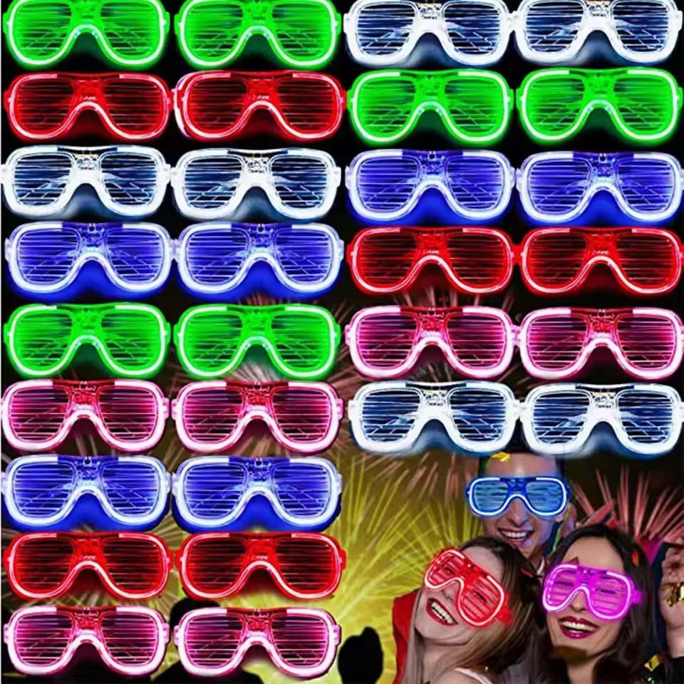 Glow In The Dark Party Glasses - 5-50 stuks oplichtende LED-brillen bulk 5