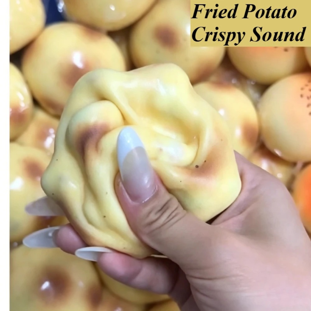 Novelty Gifts - Gefrituurde Aardappelvormige Squishy Speelgoed Knapperig Geluid