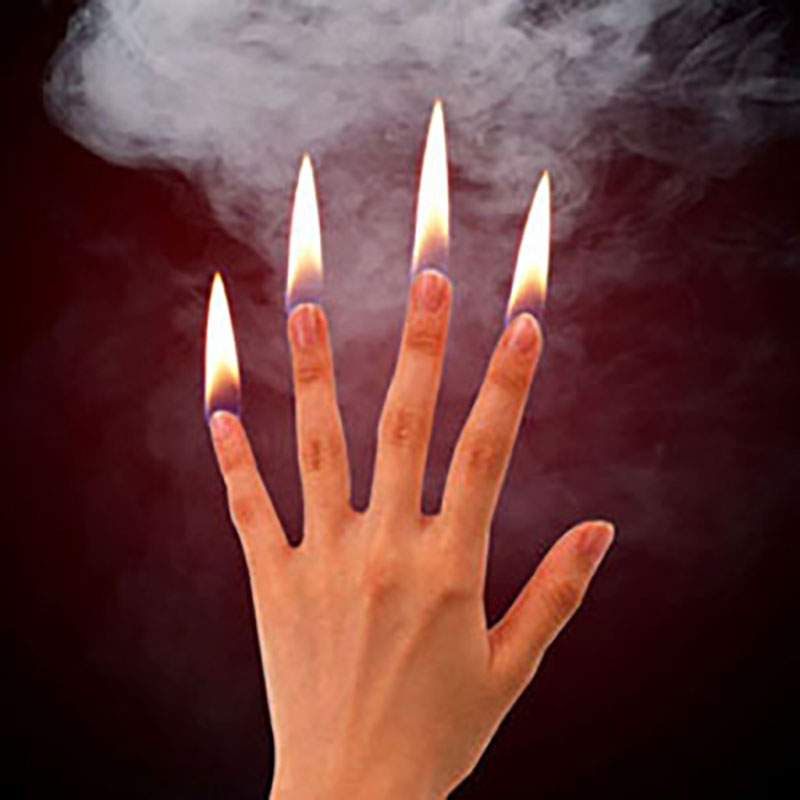 Thumb Tip Magic Trick Set - 4 Stks/set Vinger Brand Goocheltrucs Fire