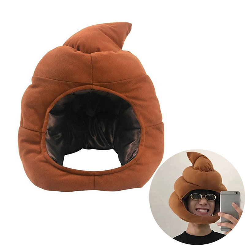 Fake Poop Gag Gift - Creatieve Schattige Shit Vorm Pluche Hoed