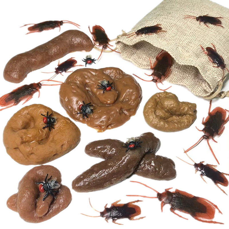 Fake Poop Gag Gift - 6/24 stuks zachte nep poep uitwerpselen