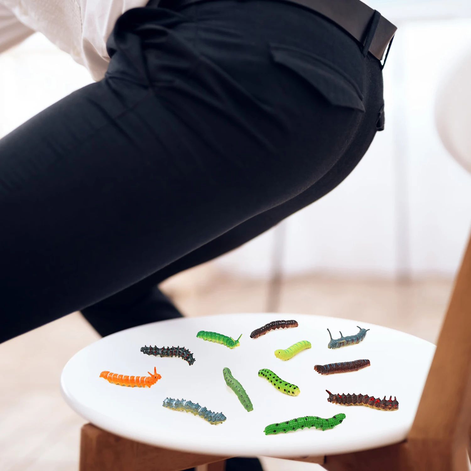 Prank Toys - 12 Stuks Insect Modellen Rups Prank