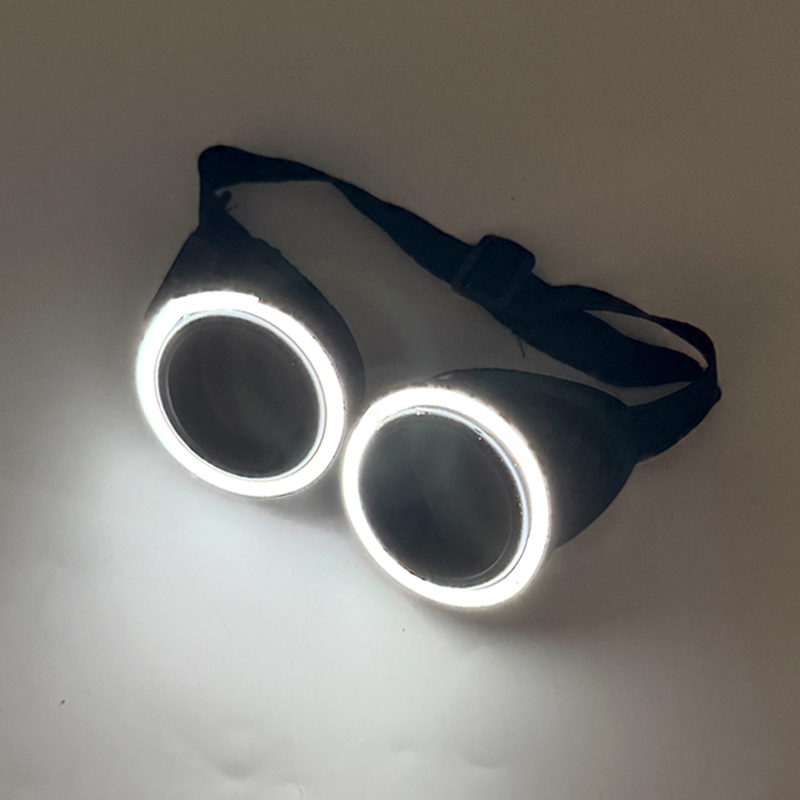 Glow In The Dark Party Glasses - Nieuw binnen: Ronde LED-lichtgevende brillen met