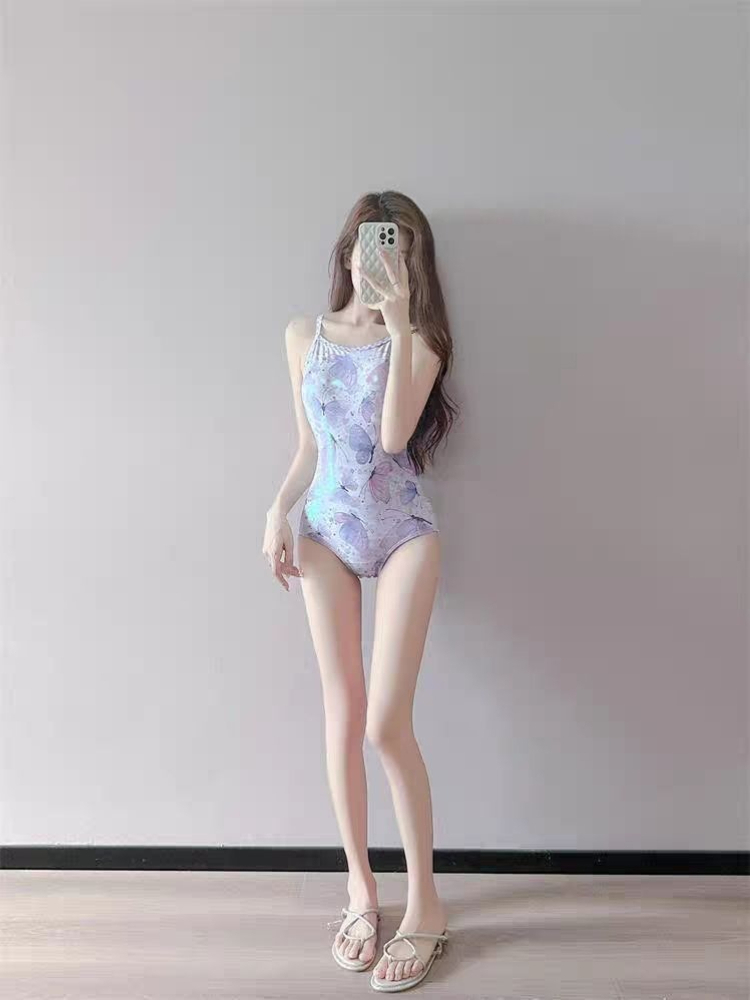 Costumes - Fairy Style Driehoekige Uitsnijding Eendelig Zwempak