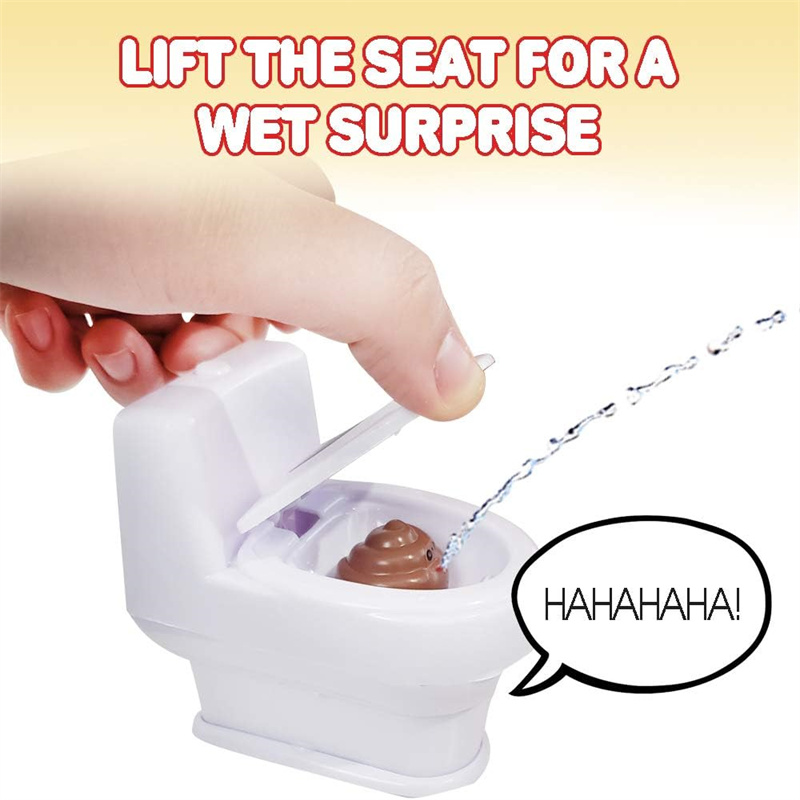 Prank Toys - Grappig spuitend toilet, mini grappig spuitend