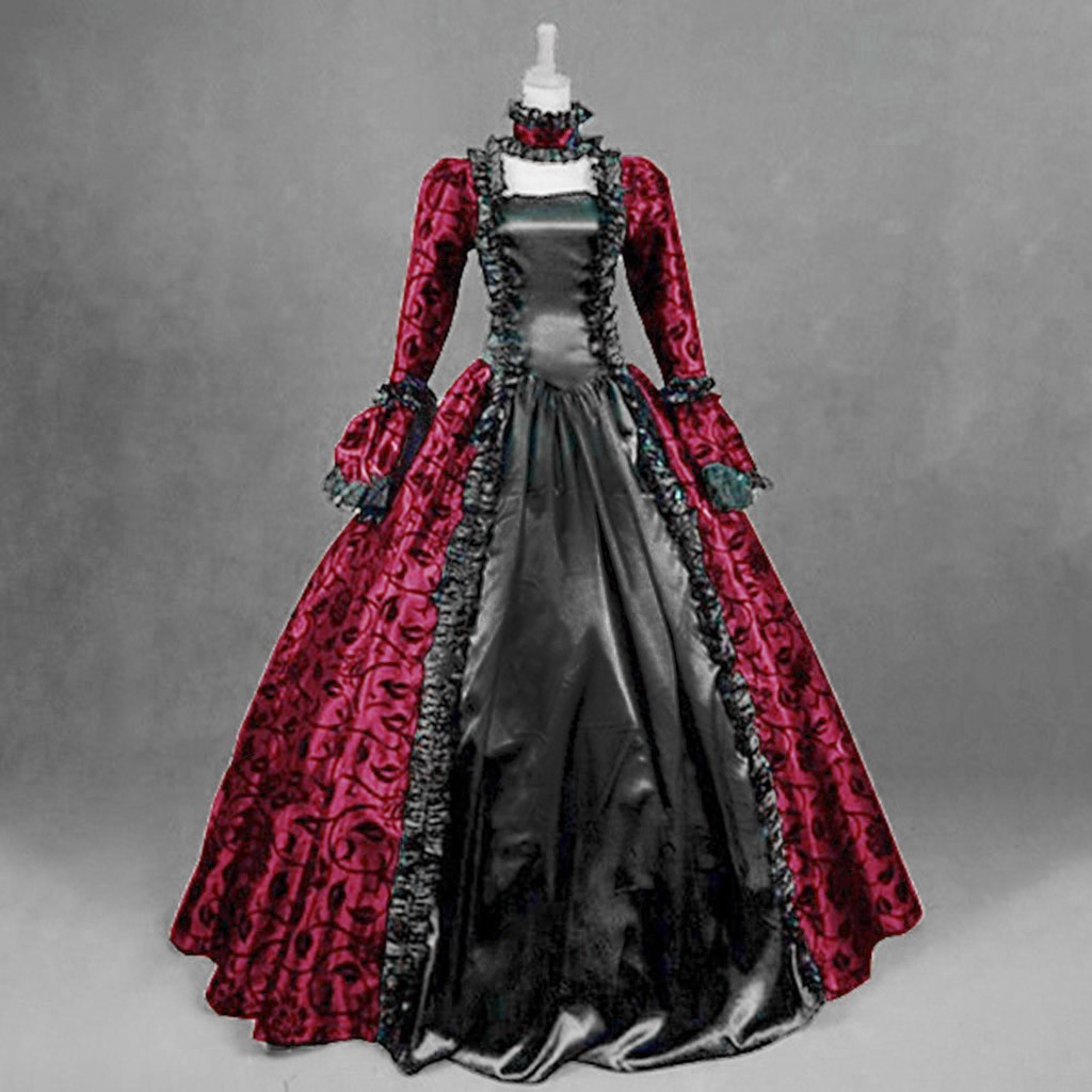 Medieval Renaissance Dress Women - Vrouwen Vintage Prachtige Jurk Gothic Retro