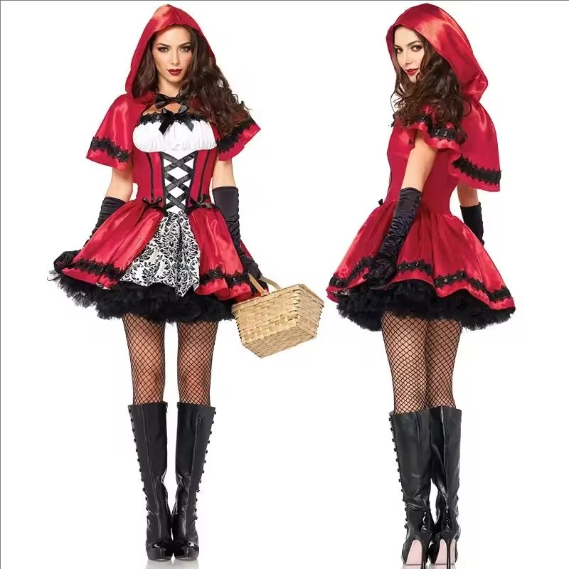 Spiderman Jumpsuit Kids - Volwassen dames sprookje Roodkapje cosplay outfit
