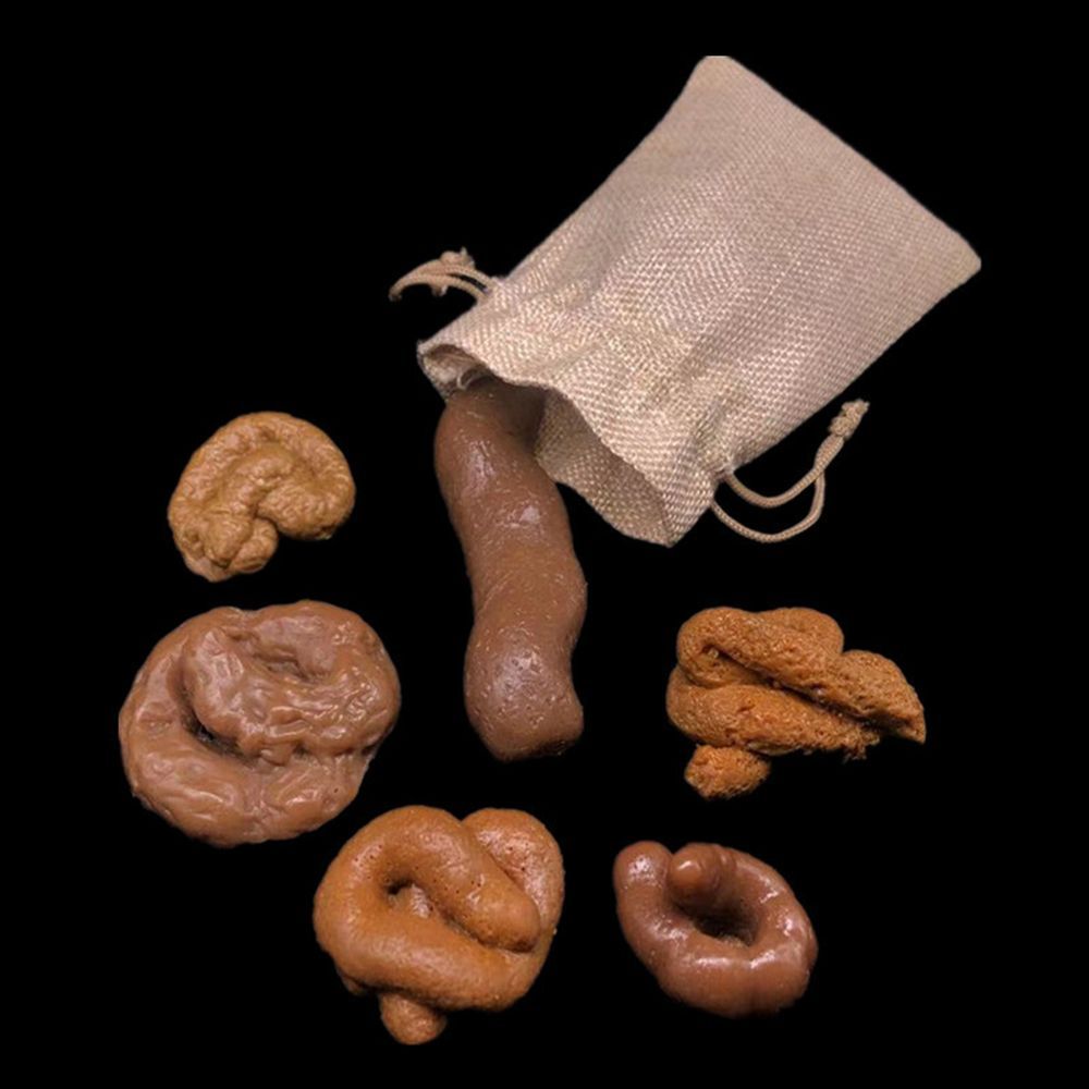 Fake Poop Gag Gift - 6 stuks grappige antistress gadget squishy