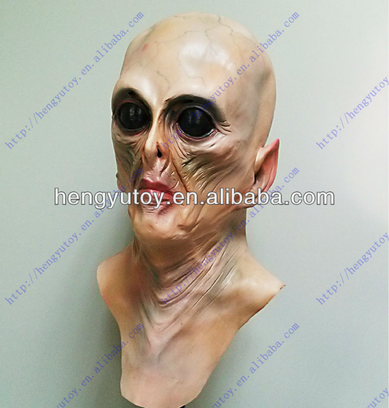 Latex Alien Mask Realistic - Deluxe Alien Masker Realistisch Latex Volledig