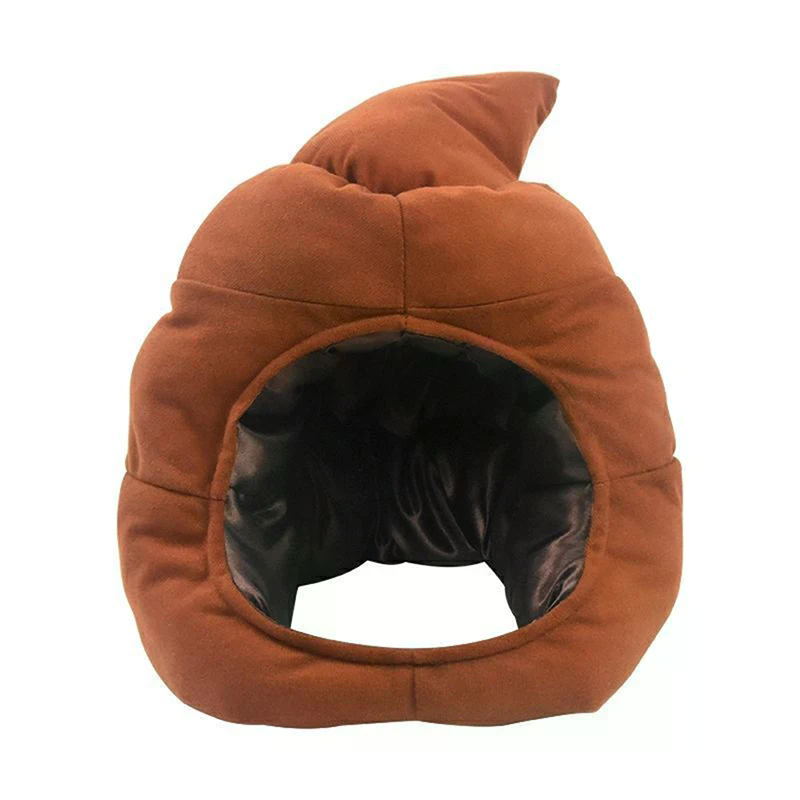 Fake Poop Gag Gift - Creatieve schattige poepvormige pluche hoed knuffel