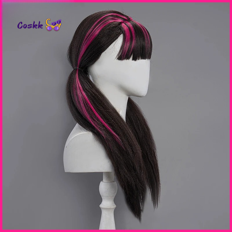 Draculaura Cosplay Pruik Lang  - Anime Cosplay Wig Heat Resistant recensie en prijs