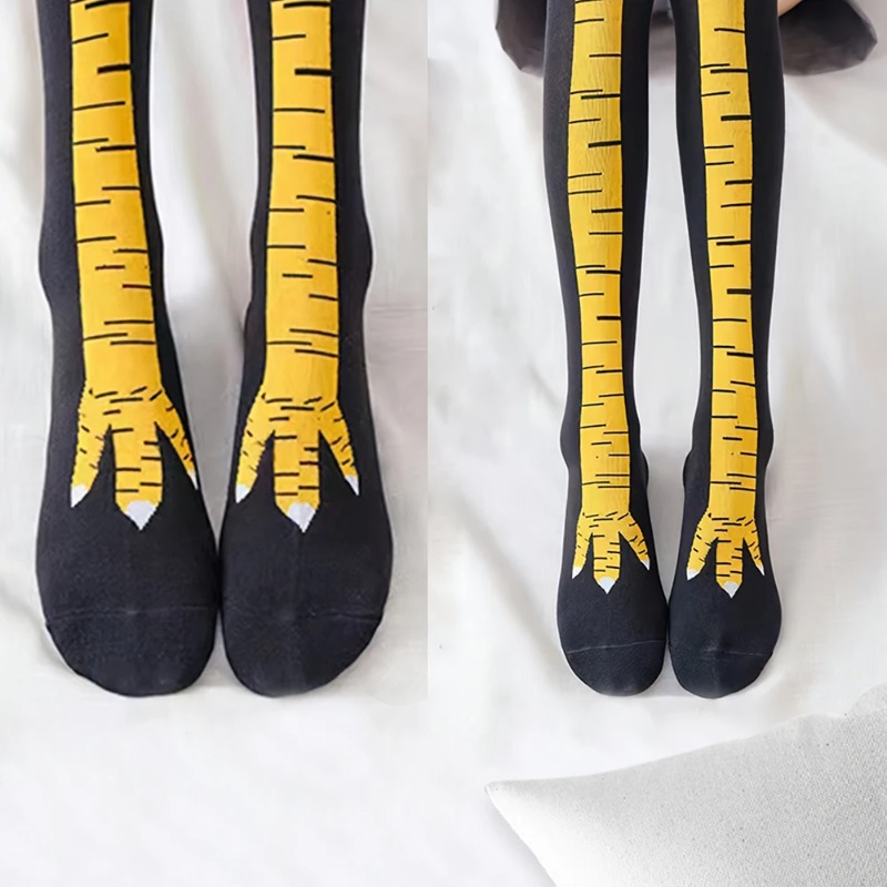 1/2/5 Paar Dames Kniekousen Tr - Funny Chicken Leg Socks recensie en prijs