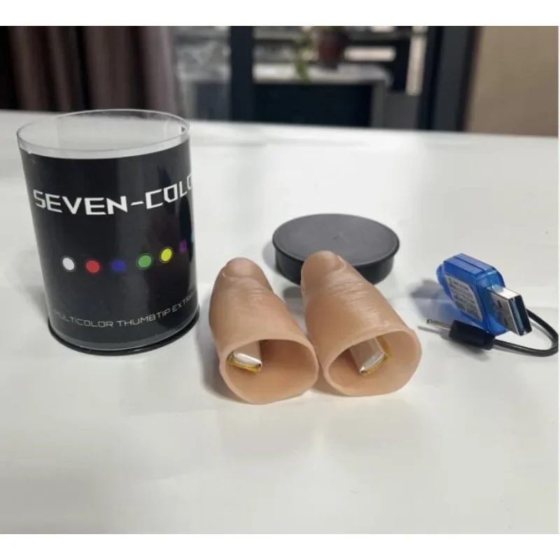 Zeven kleuren LED-licht Duim M - Thumb Tip Magic Trick Set recensie en prijs