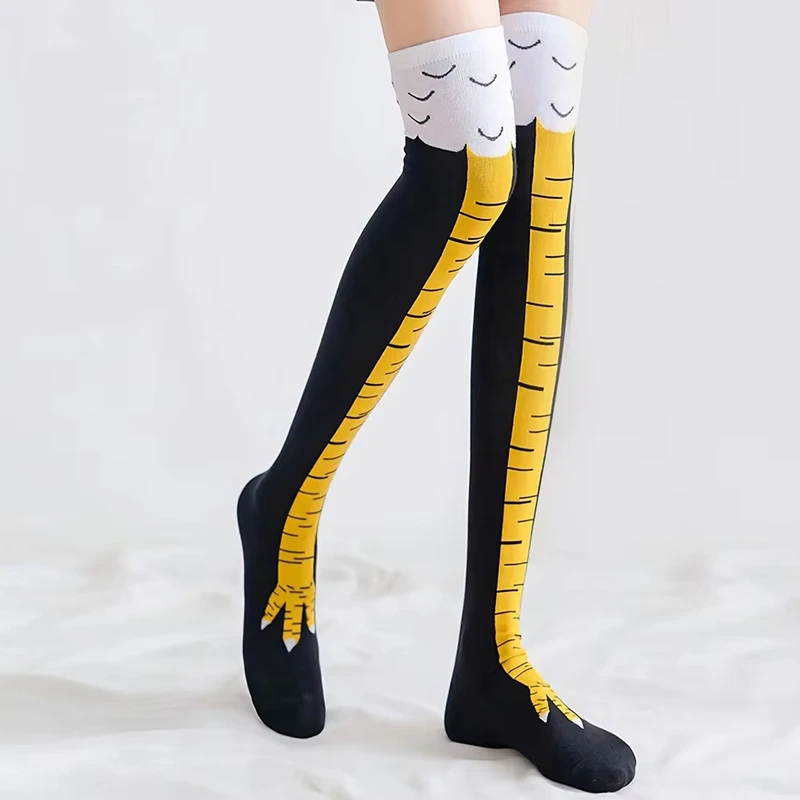 1/2/4Pairs Vrouwen Kniekousen  - Funny Chicken Leg Socks recensie en prijs