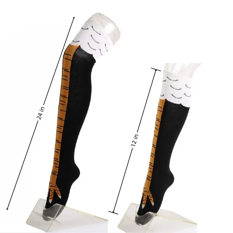 1/2/4Pairs Vrouwen Kniekousen  - Funny Chicken Leg Socks recensie en prijs