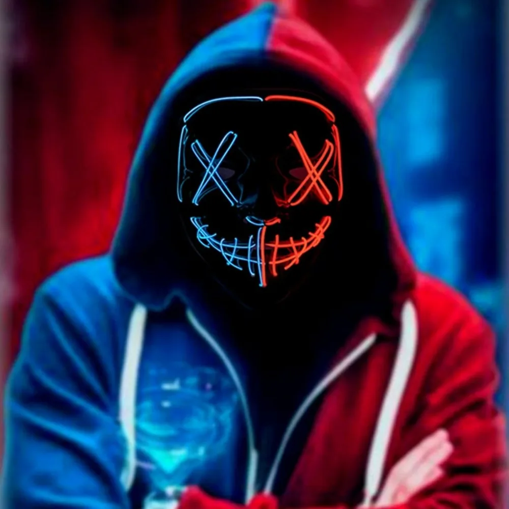 Hete Verkoop Halloween Gloeien - Led Purge Mask Halloween recensie en prijs