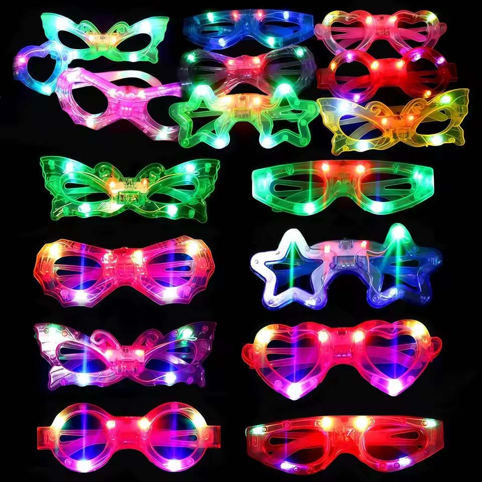 Glow-in-the-dark brillen bulk  - Glow In The Dark Party Glasses recensie en prijs