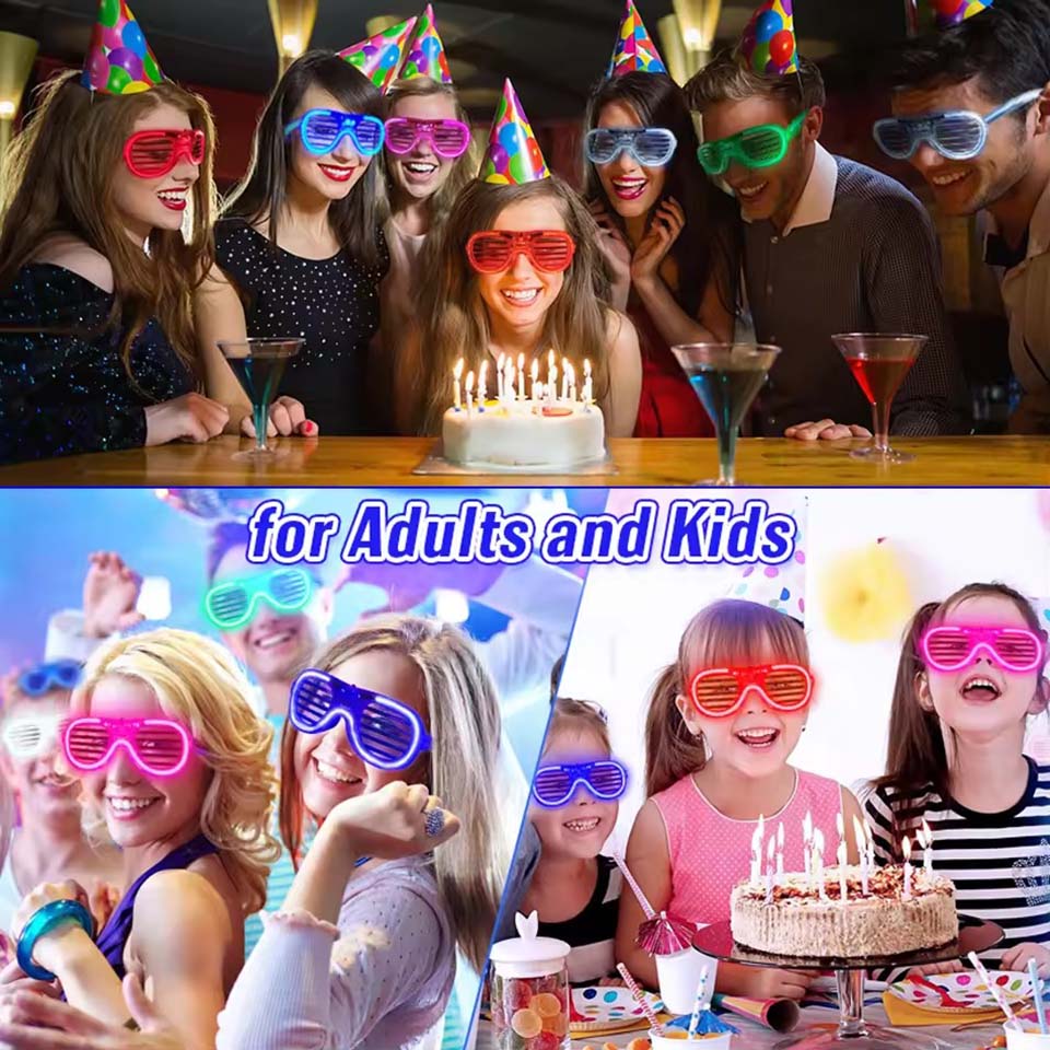 5-50 stuks oplichtende LED-bri - Glow In The Dark Party Glasses recensie en prijs