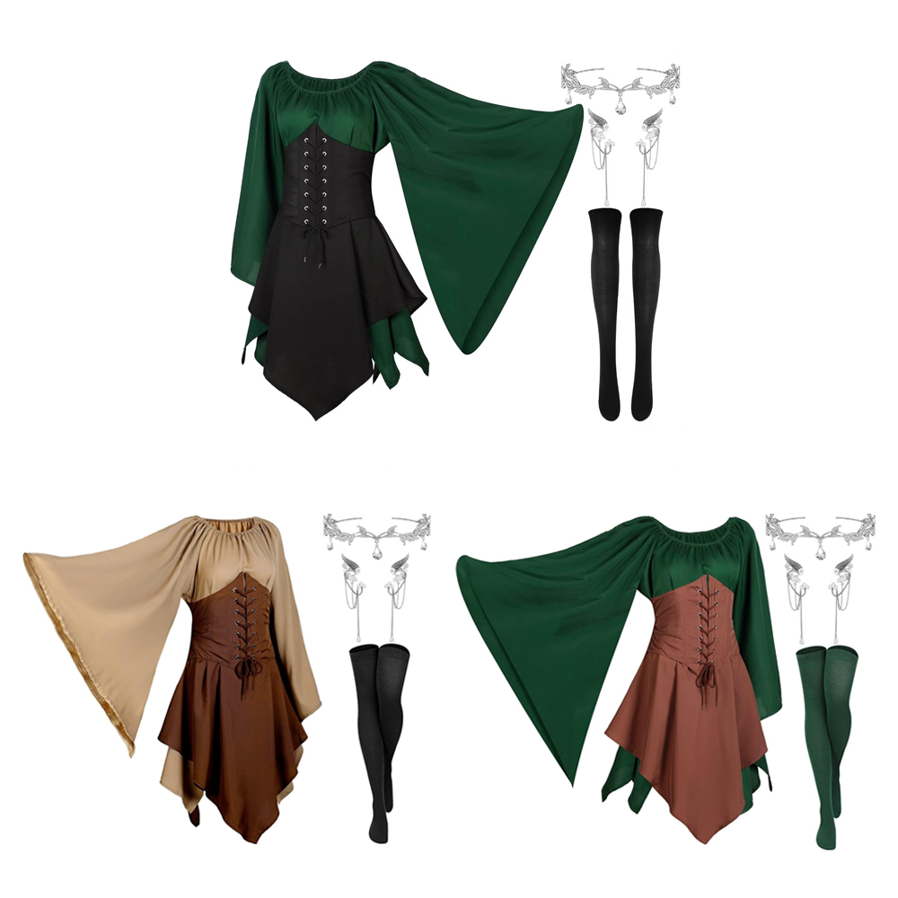 Cosplay Elf Middeleeuws Rollen - Medieval Renaissance Dress Women recensie en prijs