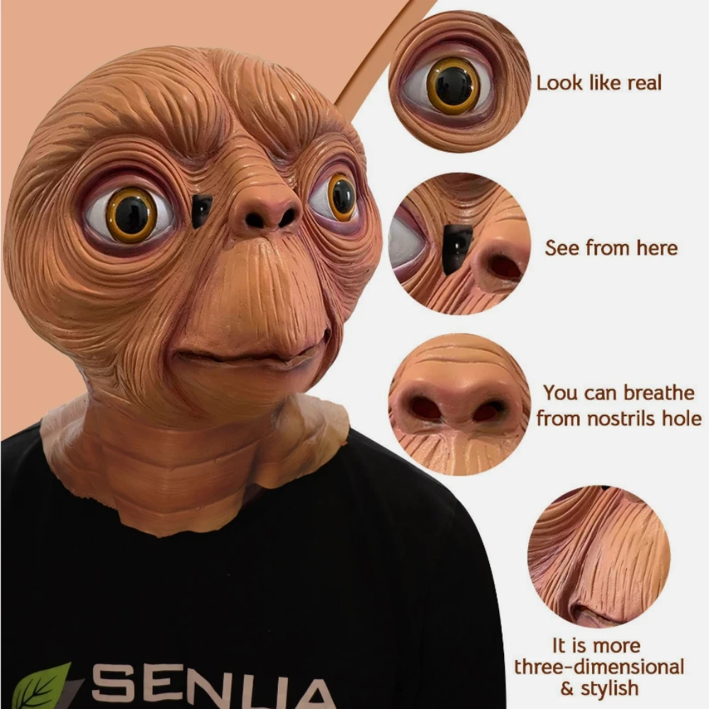 Realistisch ET Alien Latex Mas - Latex Alien Mask Realistic recensie en prijs
