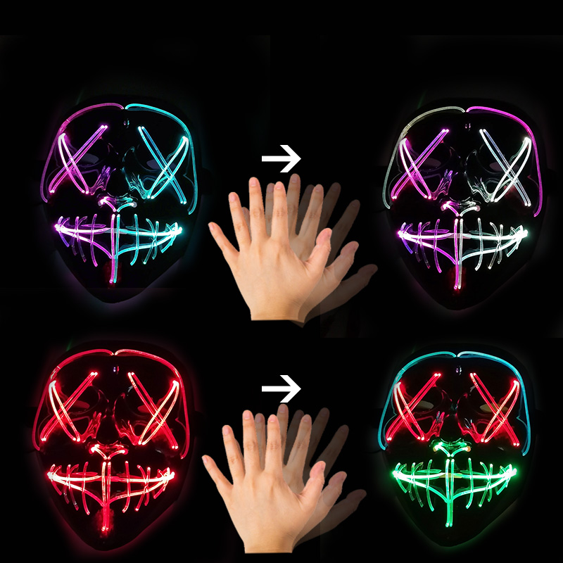 Gebarenbediening LED-masker Li - Led Purge Mask Halloween recensie en prijs