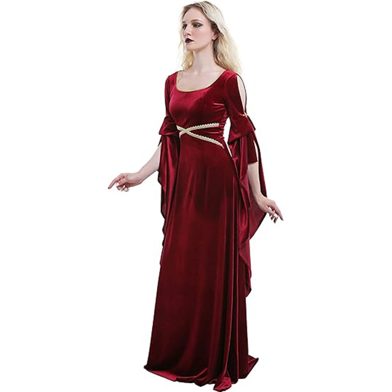 Vrouwen Middeleeuwse Jurk Rode - Medieval Renaissance Dress Women recensie en prijs
