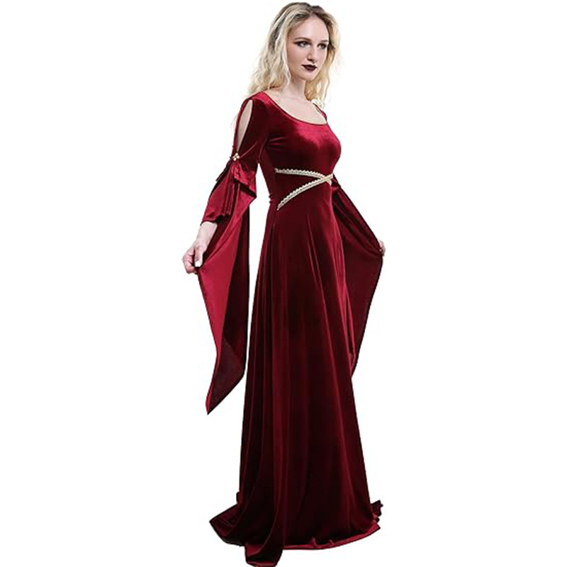 Vrouwen Middeleeuwse Jurk Rode - Medieval Renaissance Dress Women recensie en prijs