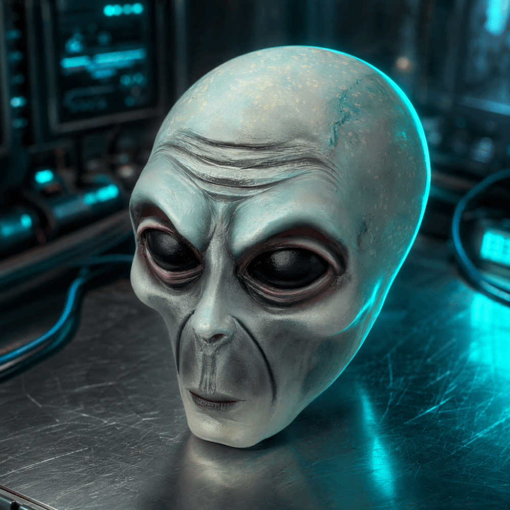 Latex materiaal buitenaards ma - Latex Alien Mask Realistic recensie en prijs