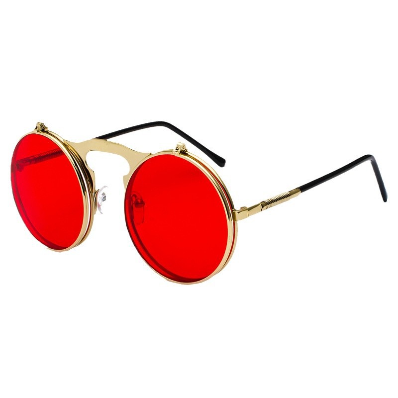 Retro Steampunk rode ronde zon - Glow In The Dark Party Glasses recensie en prijs