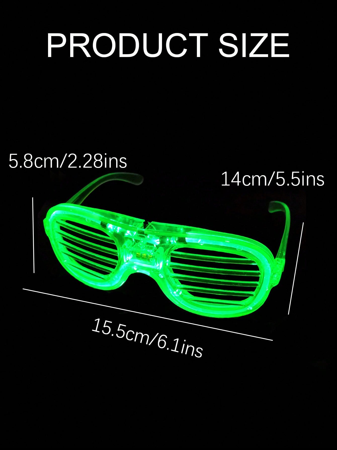 5/10 Stuks Led-Oplichtingsbril - Glow In The Dark Party Glasses recensie en prijs