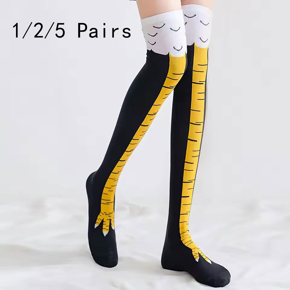 1/2/5/10 Pairs Vrouwen Kniekou - Funny Chicken Leg Socks recensie en prijs