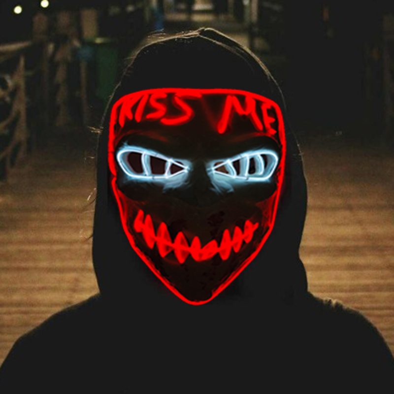 Gloeiende Cosplay El Draad Neo - Led Purge Mask Halloween recensie en prijs