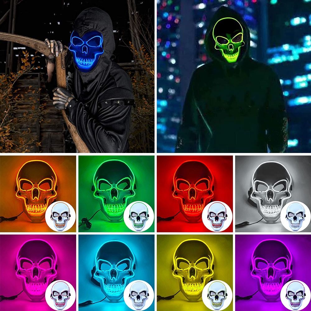 Mode Horror Halloween Schedelm - Led Purge Mask Halloween recensie en prijs