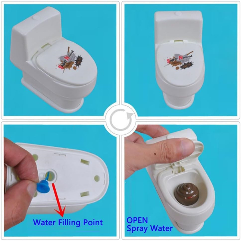 Grappig spuitend toilet, mini  - Prank Toys recensie en prijs