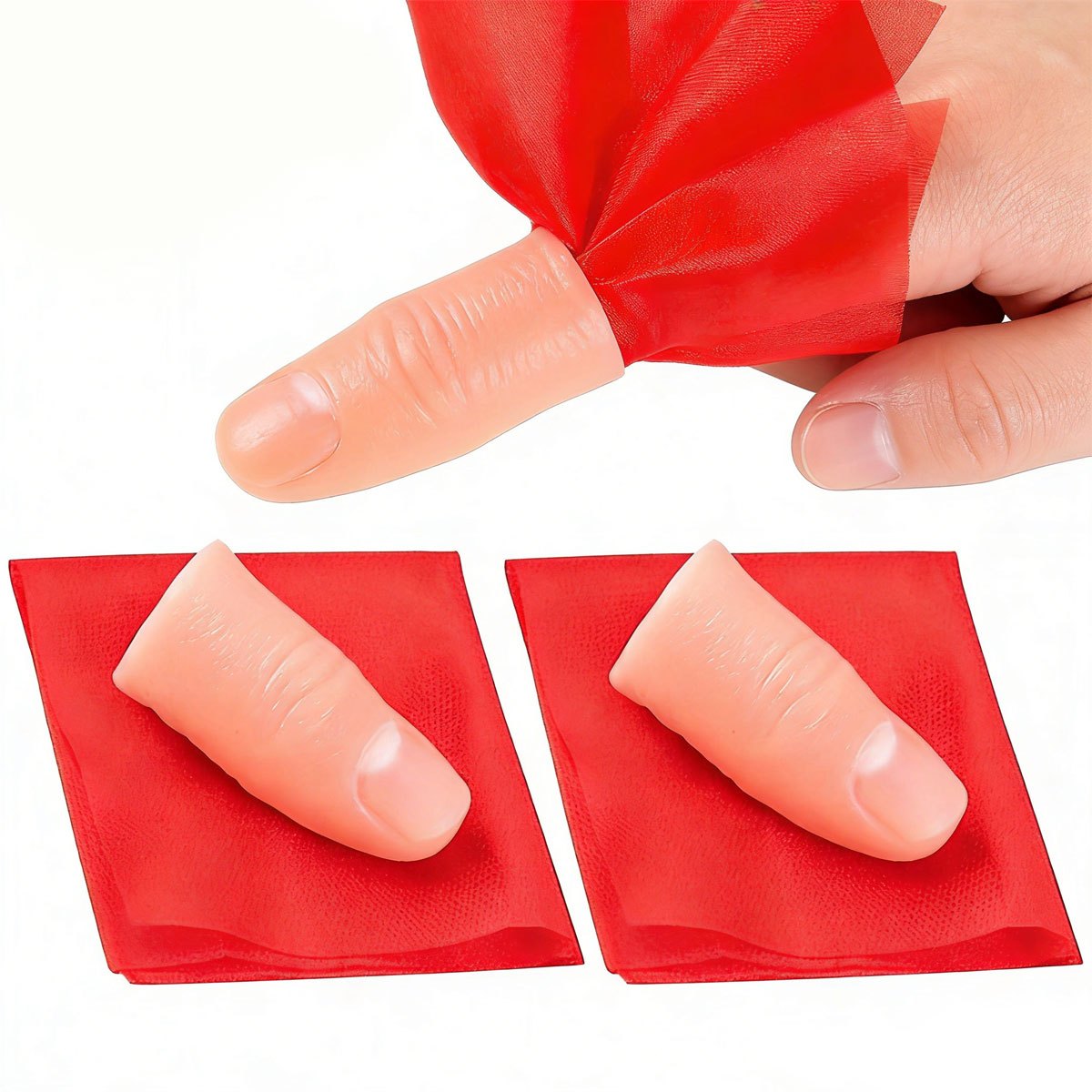 3set Scarf-Vanish Magic Thumb  - Thumb Tip Magic Trick Set recensie en prijs