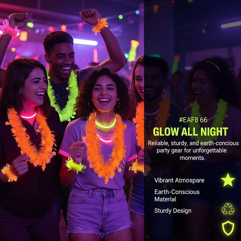 Neon Glow Star Lei Set UV-reac - Glow In The Dark Party Glasses recensie en prijs