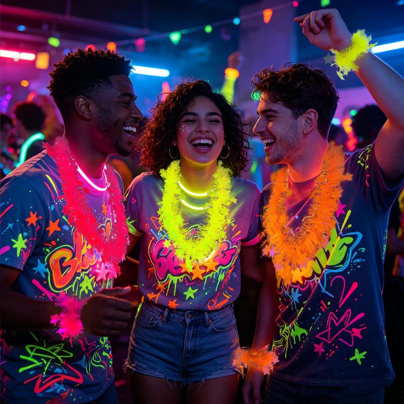 Neon Glow Star Lei Set UV-reac - Glow In The Dark Party Glasses recensie en prijs