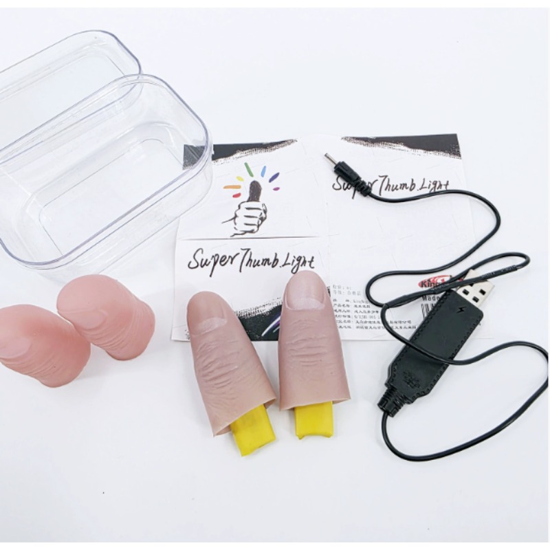 7-kleuren lichtpaar set Oplade - Thumb Tip Magic Trick Set recensie en prijs