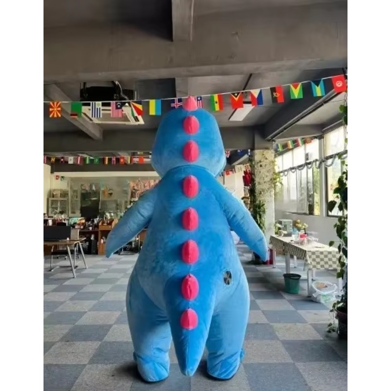 2m/2.6m Opblaasbare Blauwe Dra - Inflatable Dinosaur Costume Adult recensie en prijs
