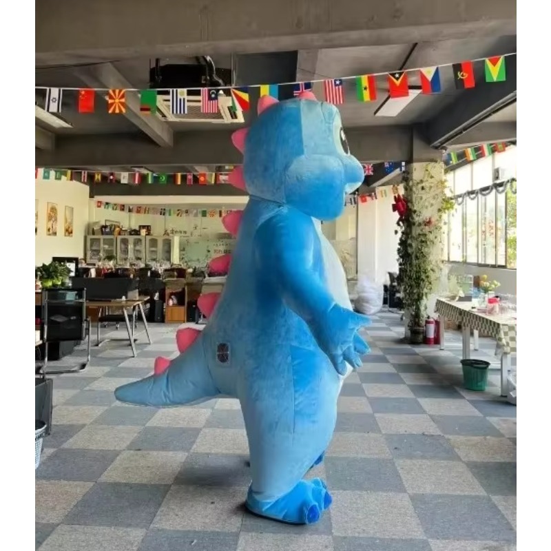 2m/2.6m Opblaasbare Blauwe Dra - Inflatable Dinosaur Costume Adult recensie en prijs
