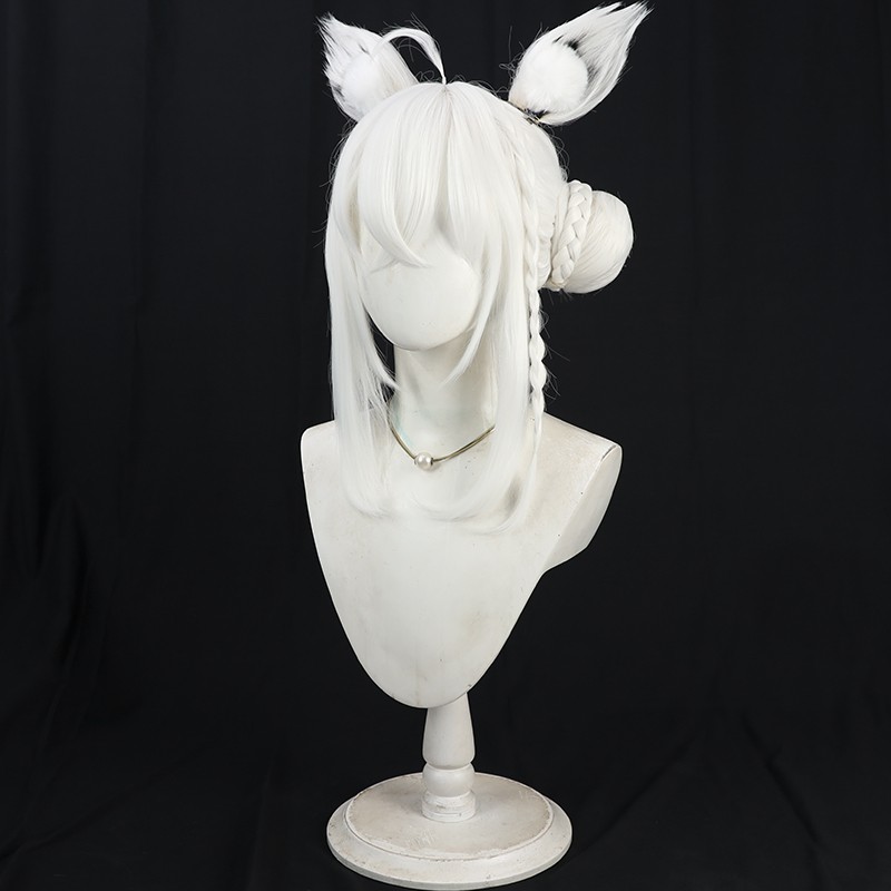 Shirakami Fubuki Cosplay Pruik - Anime Cosplay Wig Heat Resistant recensie en prijs