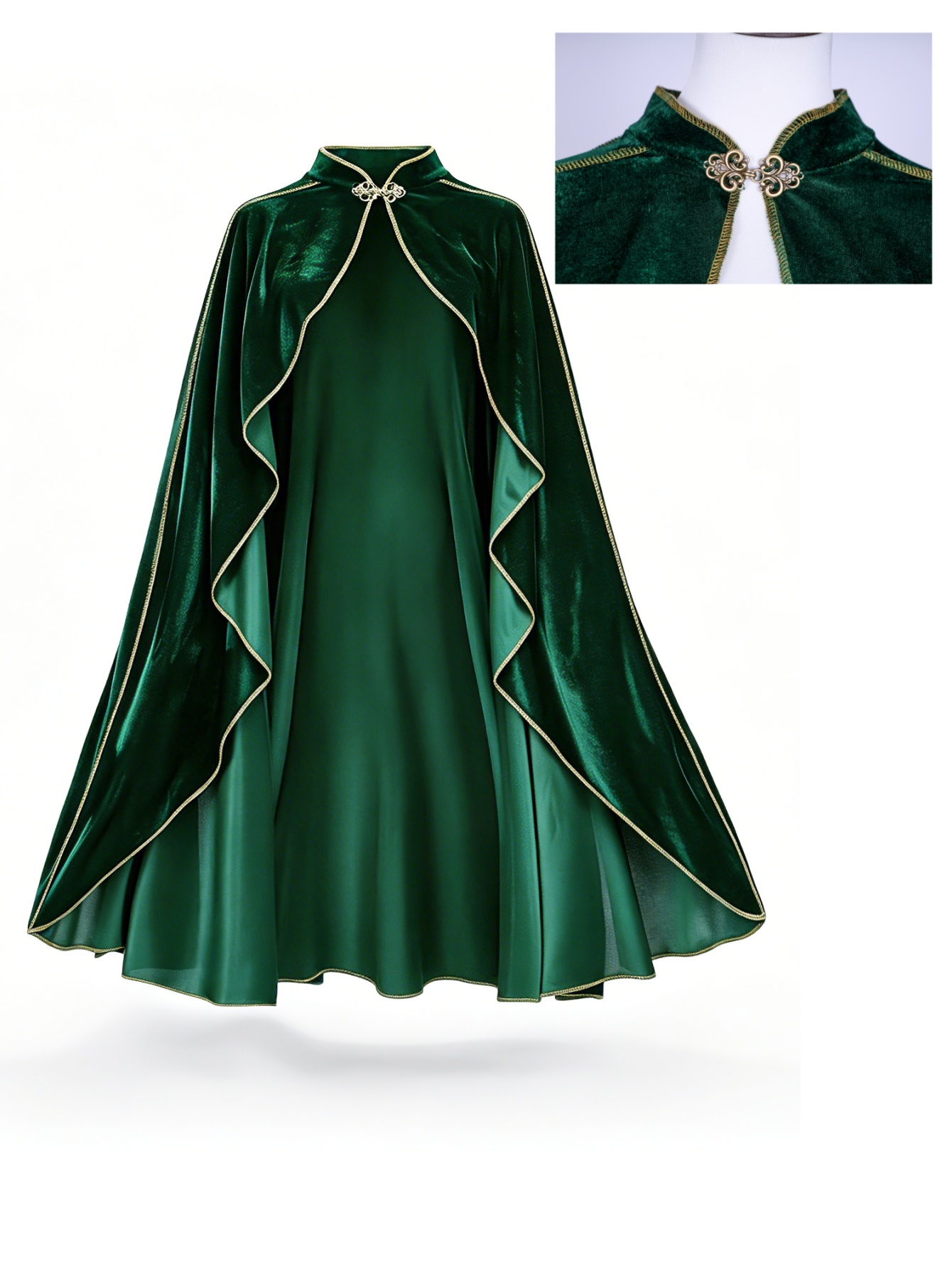 Dames Vintage Groene Fluwelen  - Medieval Renaissance Dress Women recensie en prijs