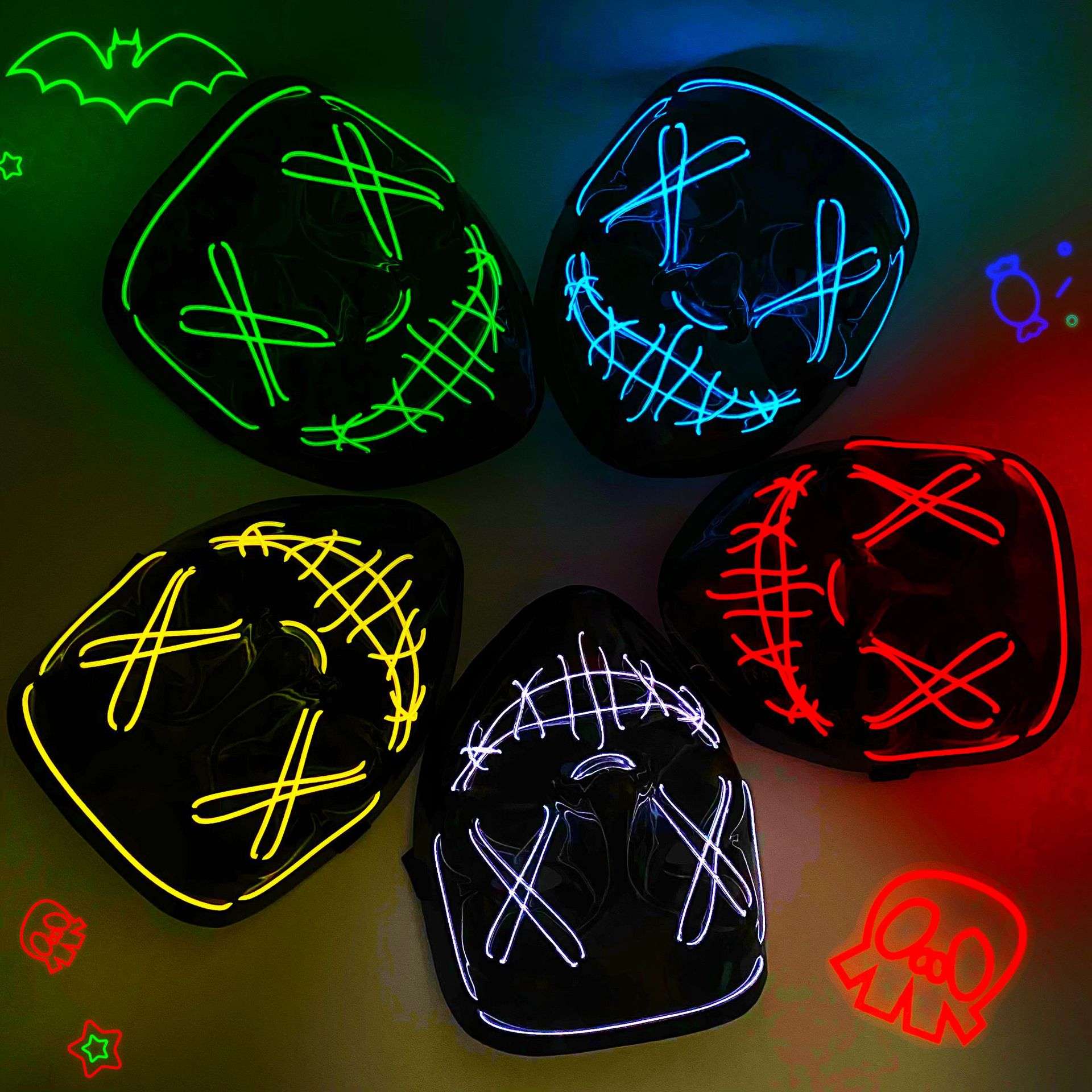 Led Masker Halloween Carnaval  - Led Purge Mask Halloween recensie en prijs