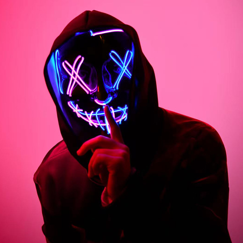 Enge draadloze lichtgevende LE - Led Purge Mask Halloween recensie en prijs